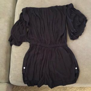 Womens Ava Sky strapless Romper